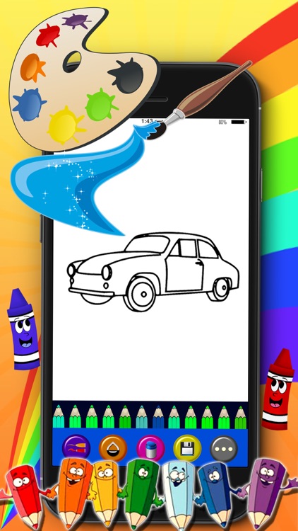 HandPaint Cars - Cars coloring book for toddlers screenshot-3