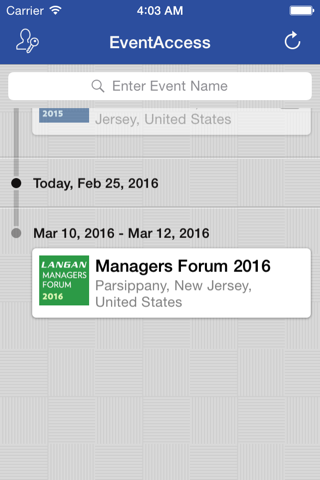 Langan Event Access screenshot 2