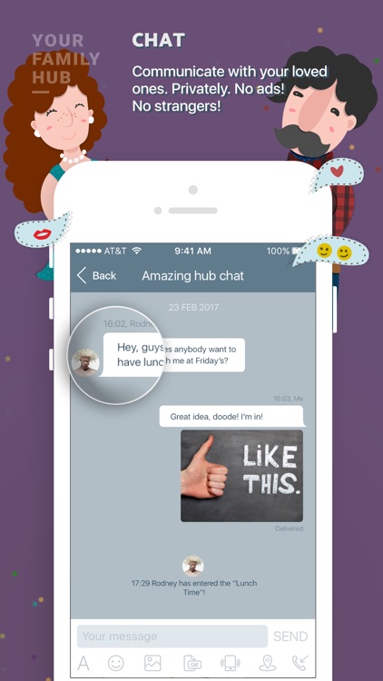 Family In Safe: location tracking, chat and tasks screenshot-4