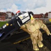 Crazy Rhino Man City Attack: Gangster 3D Shooting