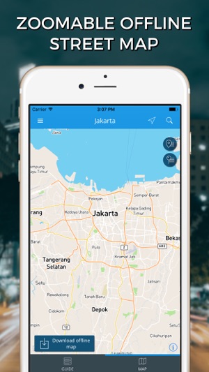 Jakarta Travel Guide with Offline Street Map(圖4)-速報App