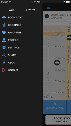 Mayfair Taxi Calgary(圖4)-速報App