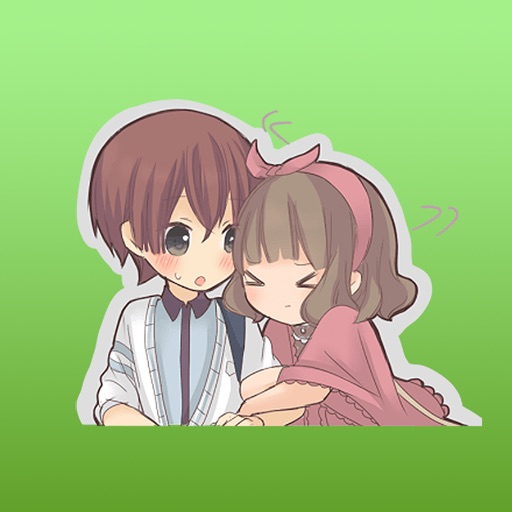 Lovely Anime Couples Stickers by Huy Nguyen