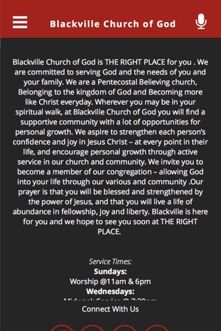 Blackville Church of God screenshot 2