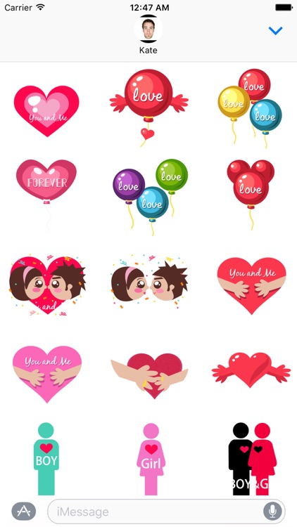 Happy Valentine Stickers
