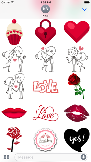 Love Stickers #1 for iMessage(圖3)-速報App