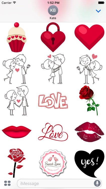 Love Stickers #1 for iMessage