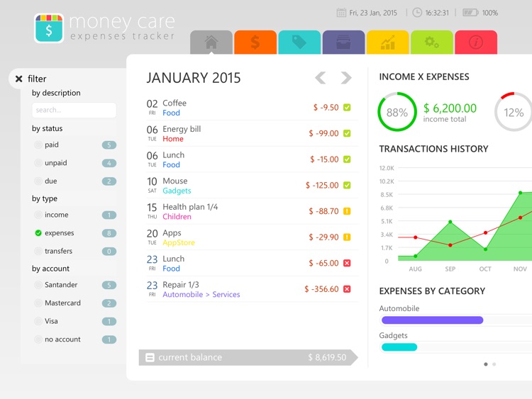 Money Care | Bills monitor