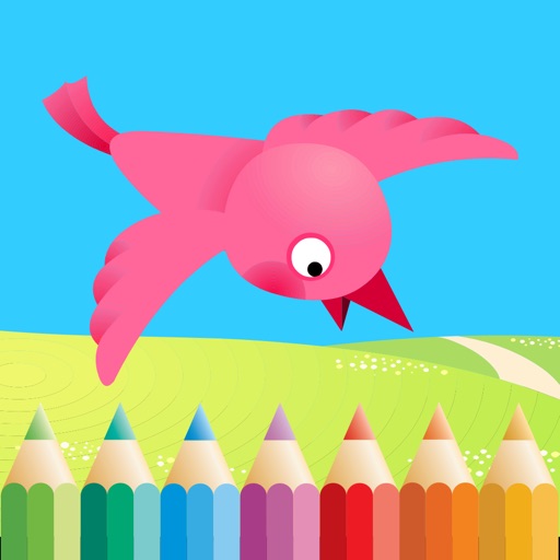 Bird Coloring Book for Kids: Learn to color & draw iOS App