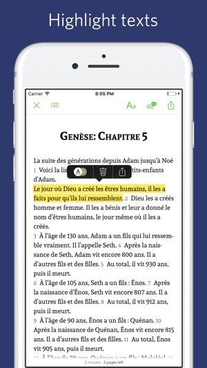 French Bible - audio, sync transcript(圖4)-速報App