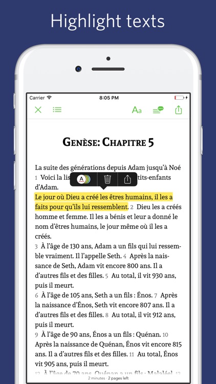 French Bible - audio, sync transcript screenshot-3