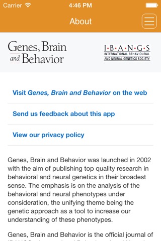 Genes, Brain and Behaviorのおすすめ画像2