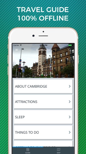 Cambridge Travel Guide with Offline Stre