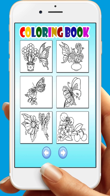 Butterfly Flower For Coloring Book Games screenshot-3