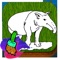 Coloring Page and Paint Tapir Fun studio introduces protecting and drawing for kids