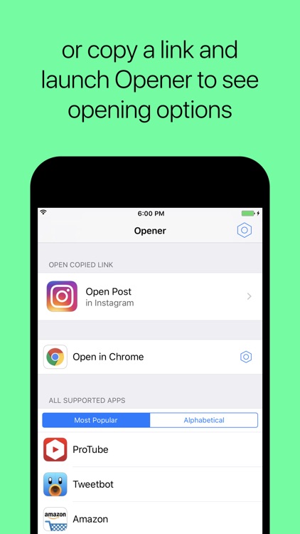 Opener ‒ open links in apps