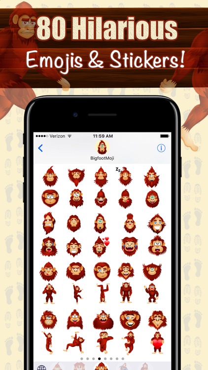 BigfootMoji – Crazy Sasquatch & Bigfoot Emojis