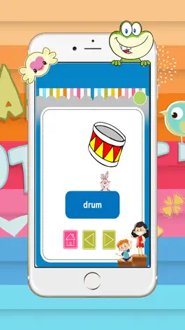 Game screenshot ESL Musical Instruments English Picture Dictionary apk