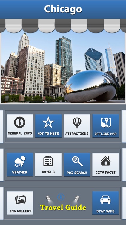 Chicago Offline Map City Guide