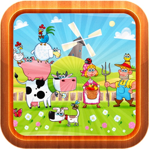 Farm Animals Puzzle For Toddlers Icon