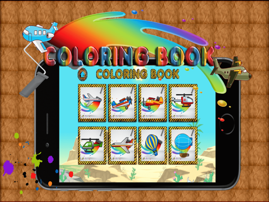 Aircraft Coloring Book  無料ゲーム ぬりえ 脳を鍛えるアプリ こどものゲームのおすすめ画像3
