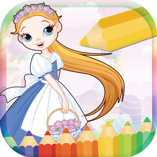 Princess Coloring Book For Kid iOS App