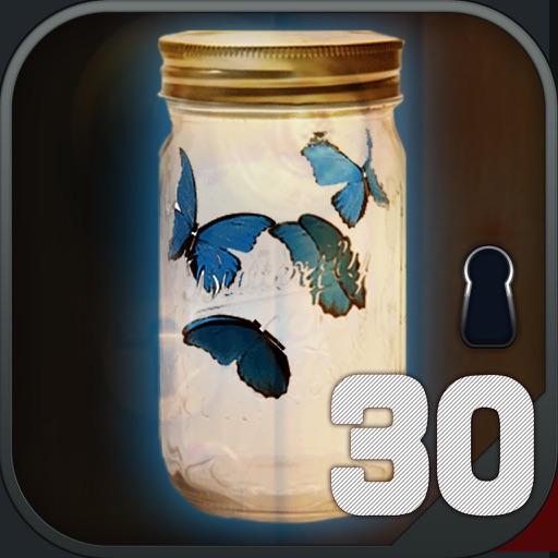 Room escape : blue butterfly 30 icon