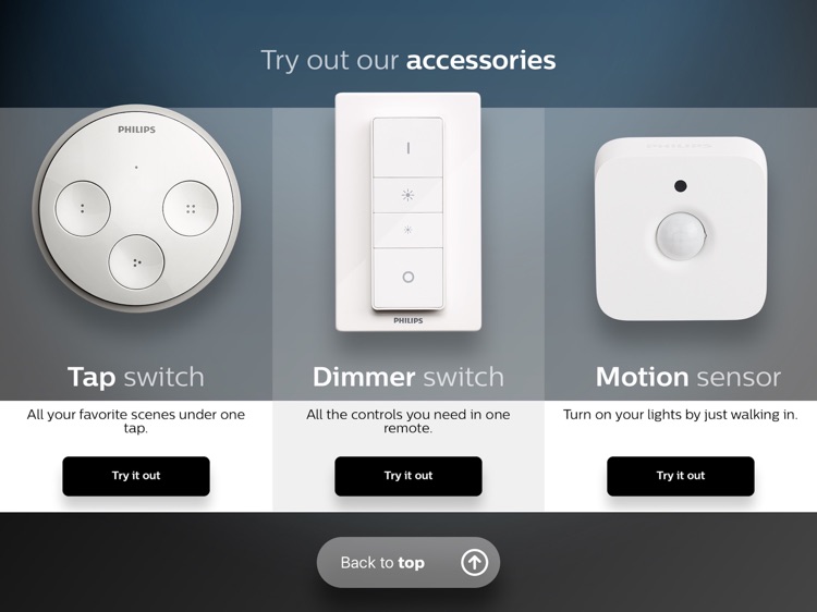 Philips Hue instore app