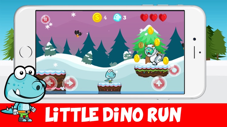 Little Dino Run - Snow Monster Adventure