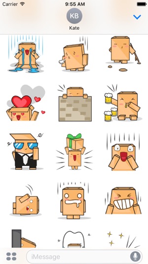 Torro the cardboard box robot for iMessage Sticker(圖1)-速報App