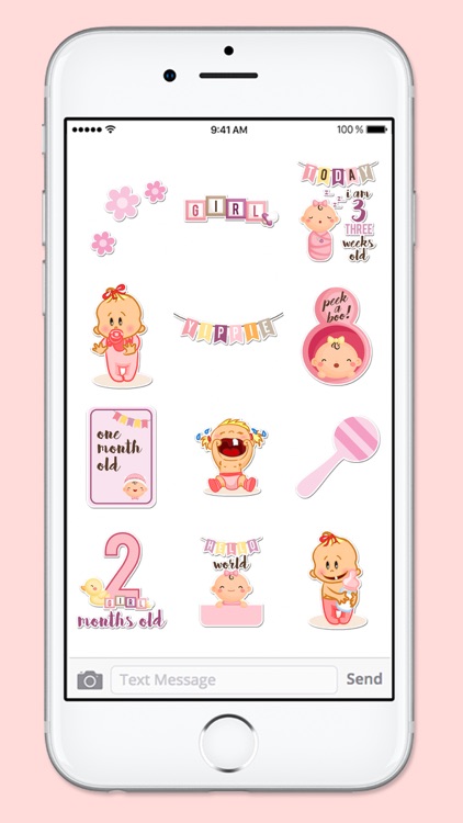 Its A Girl New Baby Sticker Pack screenshot-3