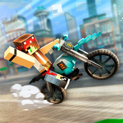 Super Blocky Motocross: Trial City iOS App