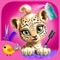 Cut, color, shampoo, style and dress up super cute jungle animals: sloth, leopard, toucan, elephant, bear and giraffe