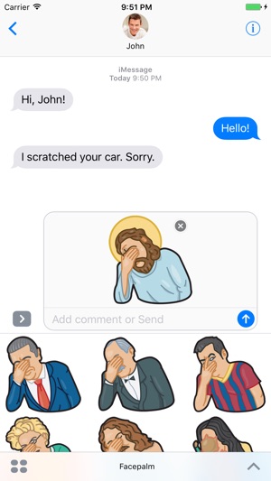 Facepalm stickers for iMessage by gudim(圖2)-速報App