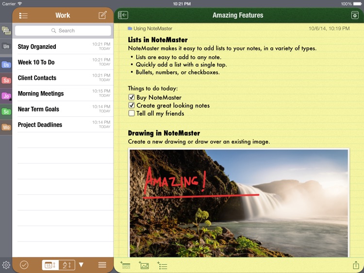 NoteMaster for iPad