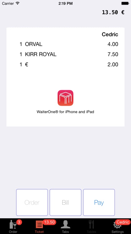 WaiterOne Remote screenshot-3