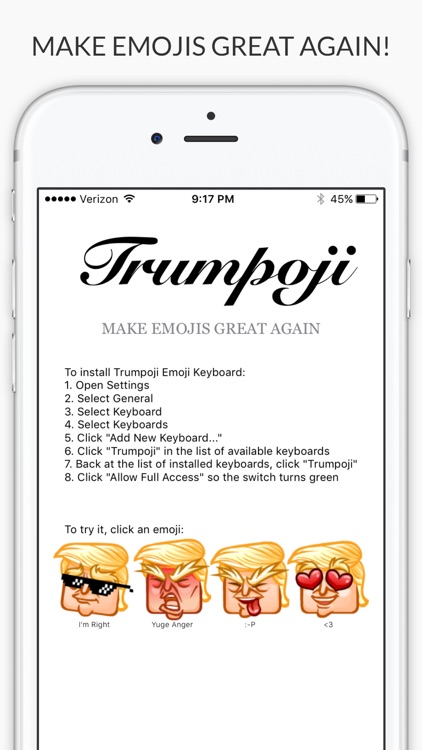 Trumpoji - Donald Trump Emoji Keyboard