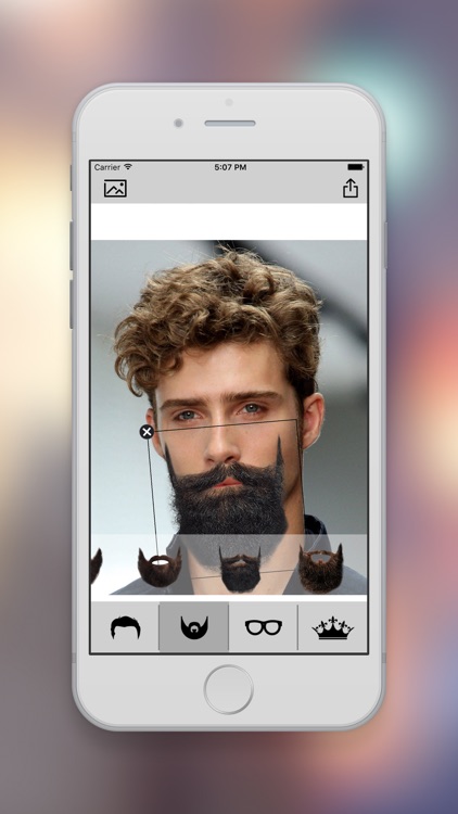 Man Mustache Hair Style Editor screenshot-3