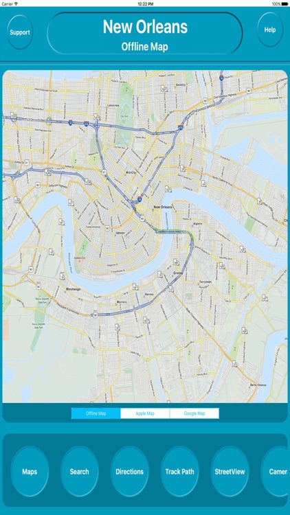 New Orleans LA Offline City Maps Navigation