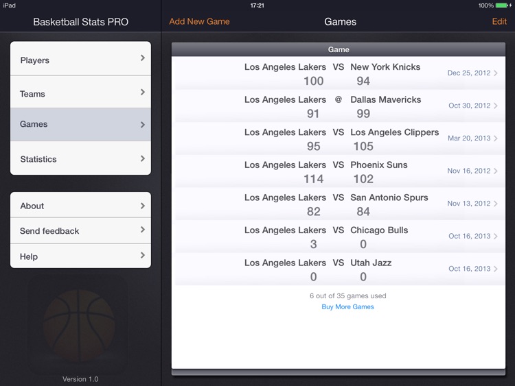 Basketball Stats PRO Lite - Tracking statistics screenshot-3