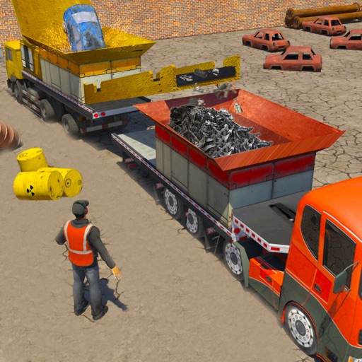 Car Crusher Monster Truck Driver & Crane Simulator Icon