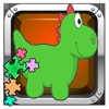 Park Dinosaur puzzle - animated game for toddlers