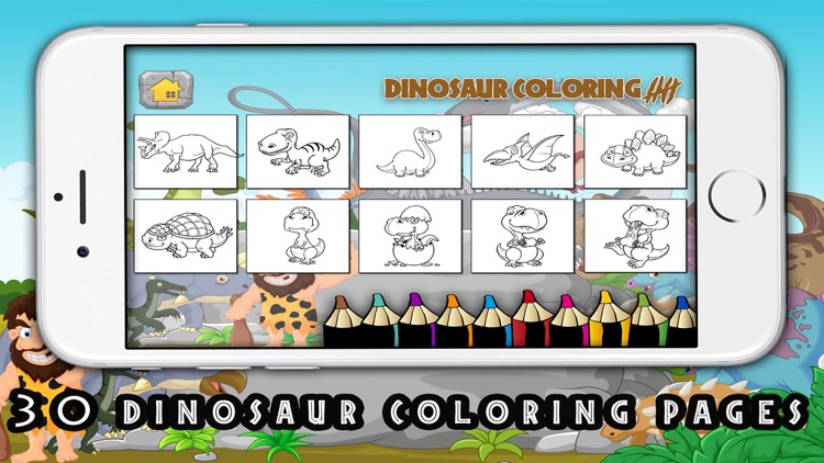 Dinosaur coloring game activities for preschool #1 screenshot-4