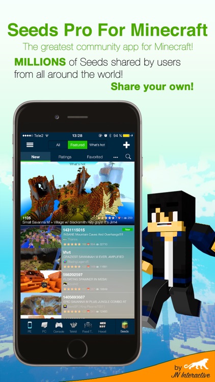 Seeds Pro For Minecraft - Server, Skins, Community