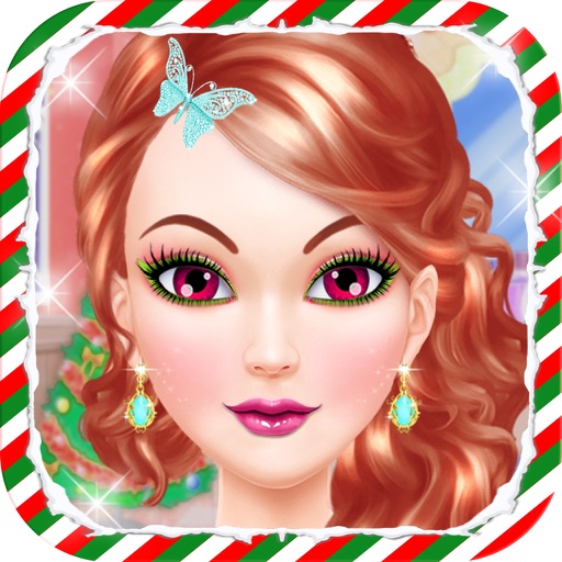 Christmas Beauty Girl Salon