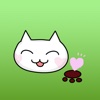 Houdini The Cat With Heart Mark Stickers