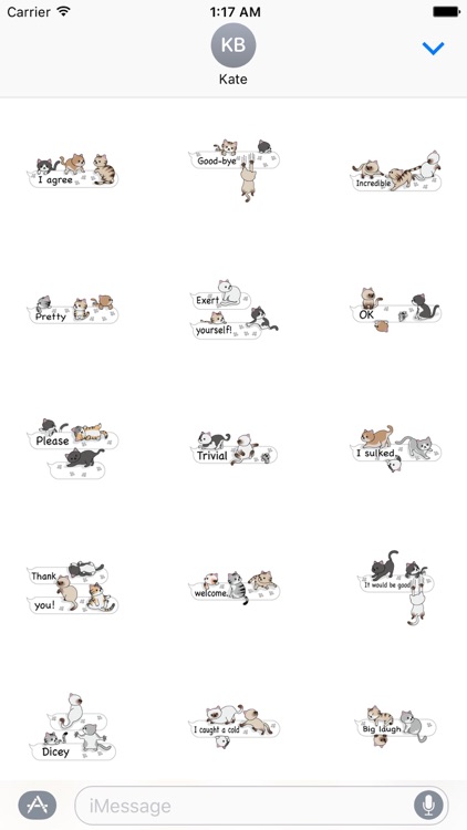 Cat Cat Cat English Version Stickers Pack