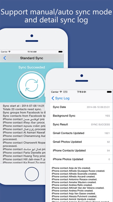 Contacts Sync with Google Account Pro screenshot 3