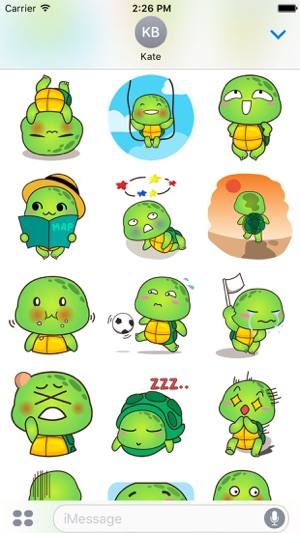 Pura the funny turtle 3 for iMessage Sticker(圖3)-速報App