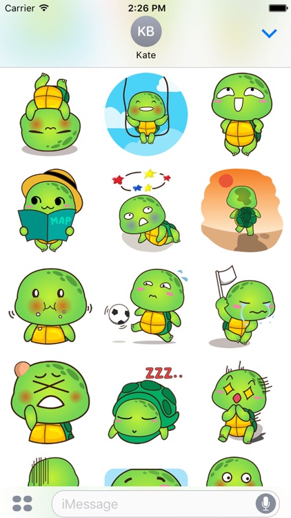 Pura the funny turtle 3 for iMessage Sticker